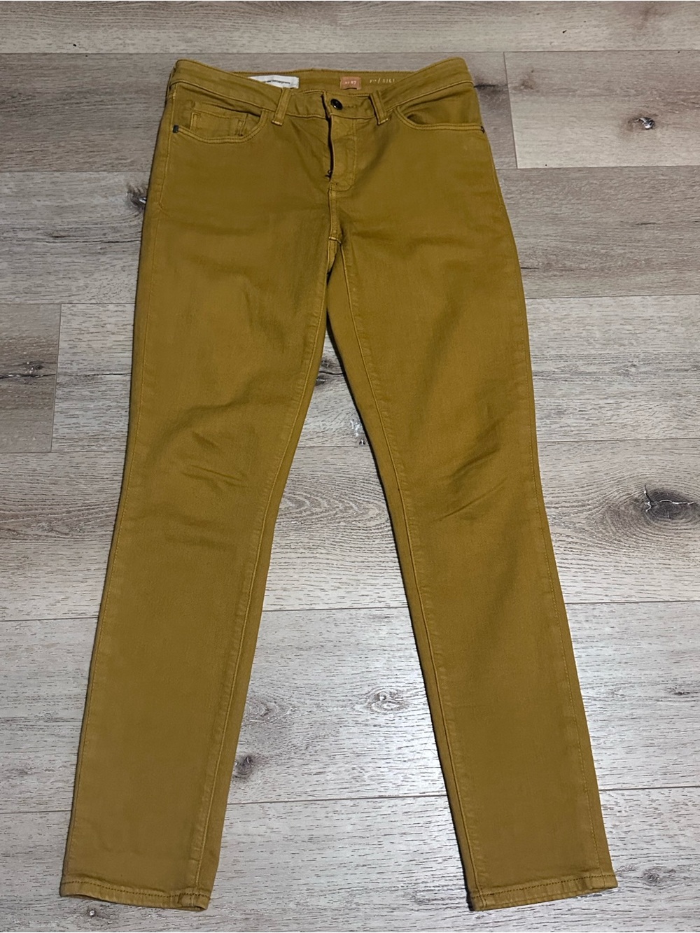 Pilcro and the Letterpress Men's Skinny Jeans in Mustard Yellow